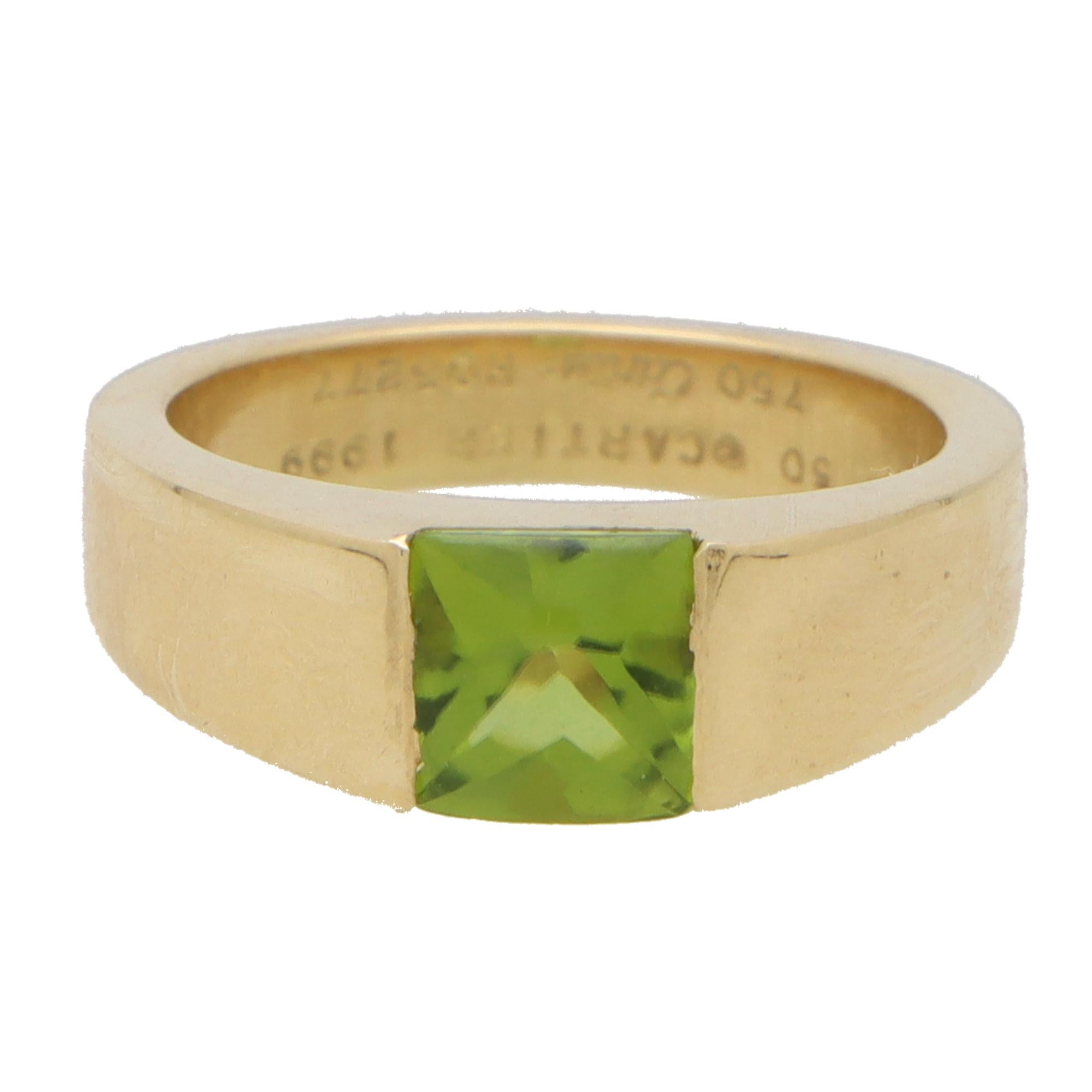 cartier peridot ring