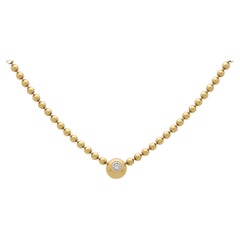 Vintage Cartier 'Perles De Diamant' Diamond Necklace in 18k Yellow Gold