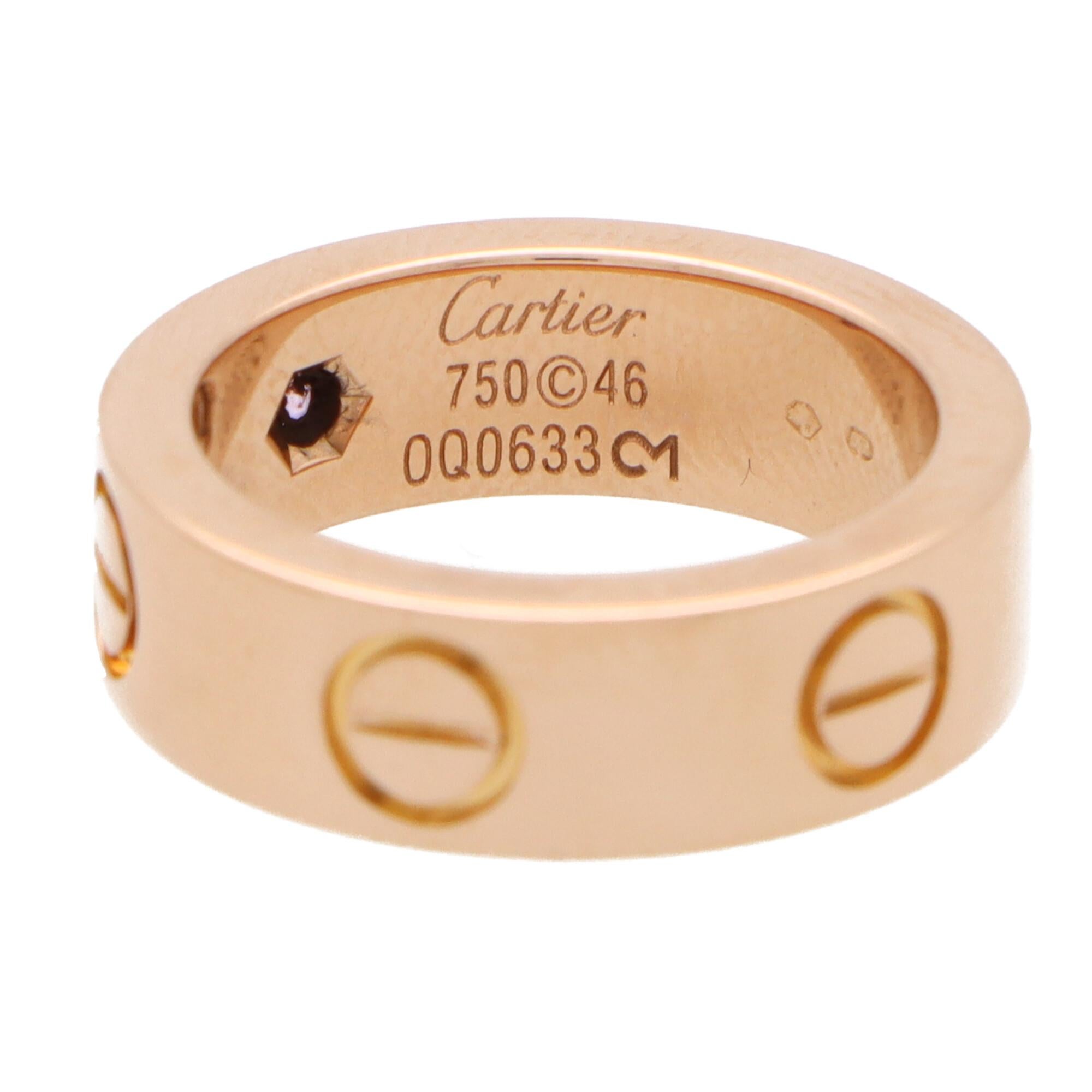 cartier love ring pinky