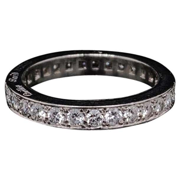 Vintage Cartier Platinum Diamond Full Eternity Ring, Circa 1950 at ...