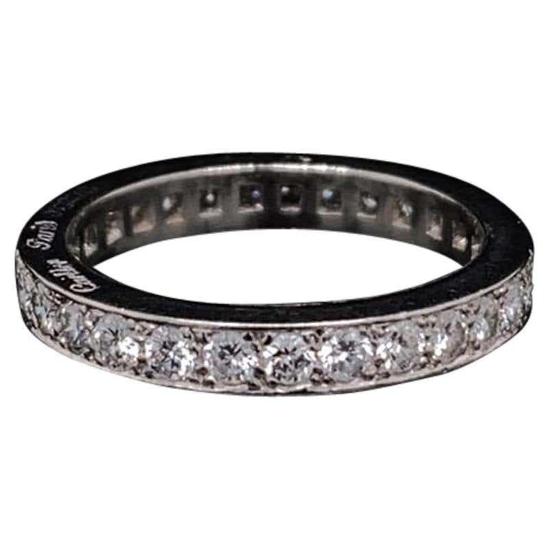 1950s Diamond and Platinum Full Eternity Ring at 1stDibs