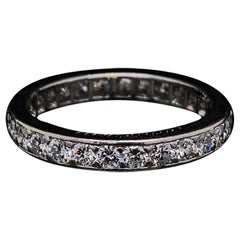 Vintage Cartier Platinum Diamond Full Eternity Ring, Circa 1950