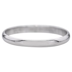 Vintage Cartier Platinum Wedding Band