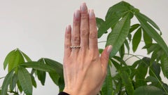 Vintage Cartier Princess Cut Diamond 18k Tri Color Contessa Band Ring