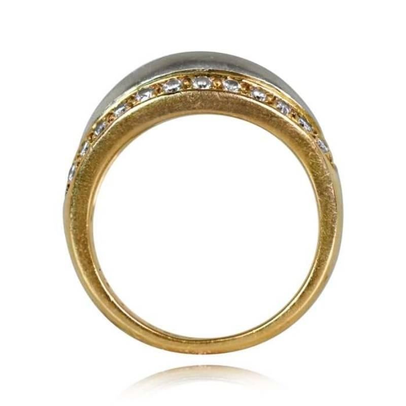 A stunning vintage Cartier ring crafted in 18k white and yellow gold, adorned with 26 exquisite small round diamonds.


Ring Size: 6.5 US, Resizable
Metal: Gold, White Gold, Yellow Gold
Stone: Diamond
Stone Cut: Round Brilliant Cut
Style: Retro
