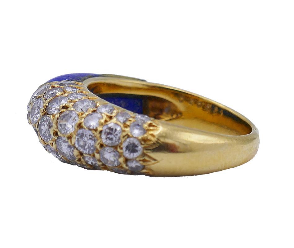 Vintage Cartier Ring Band 18k Gold Estate Jewelry French In Good Condition In Beverly Hills, CA