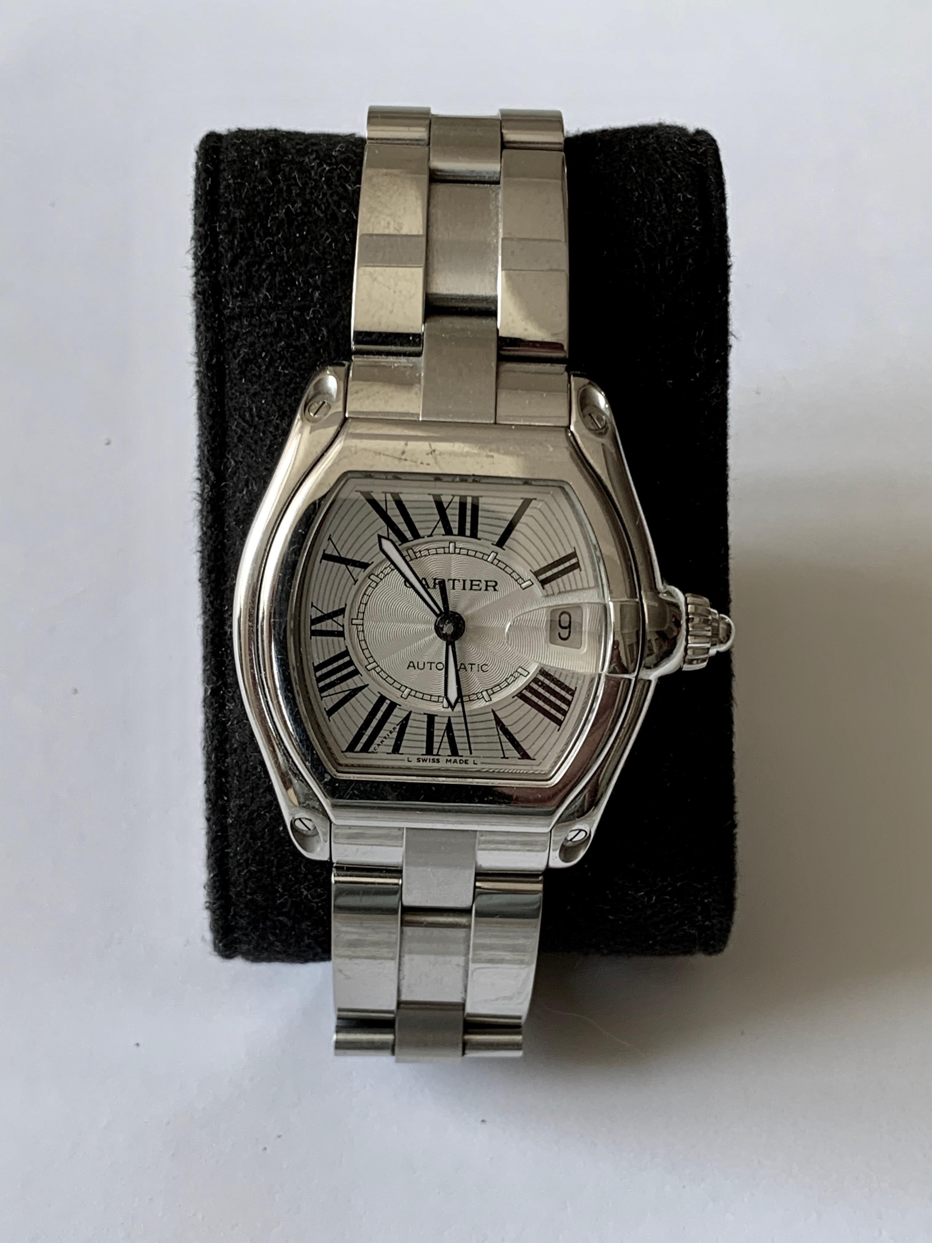 Vintage Cartier Roadster Automatic 2510 Watch For Sale 4