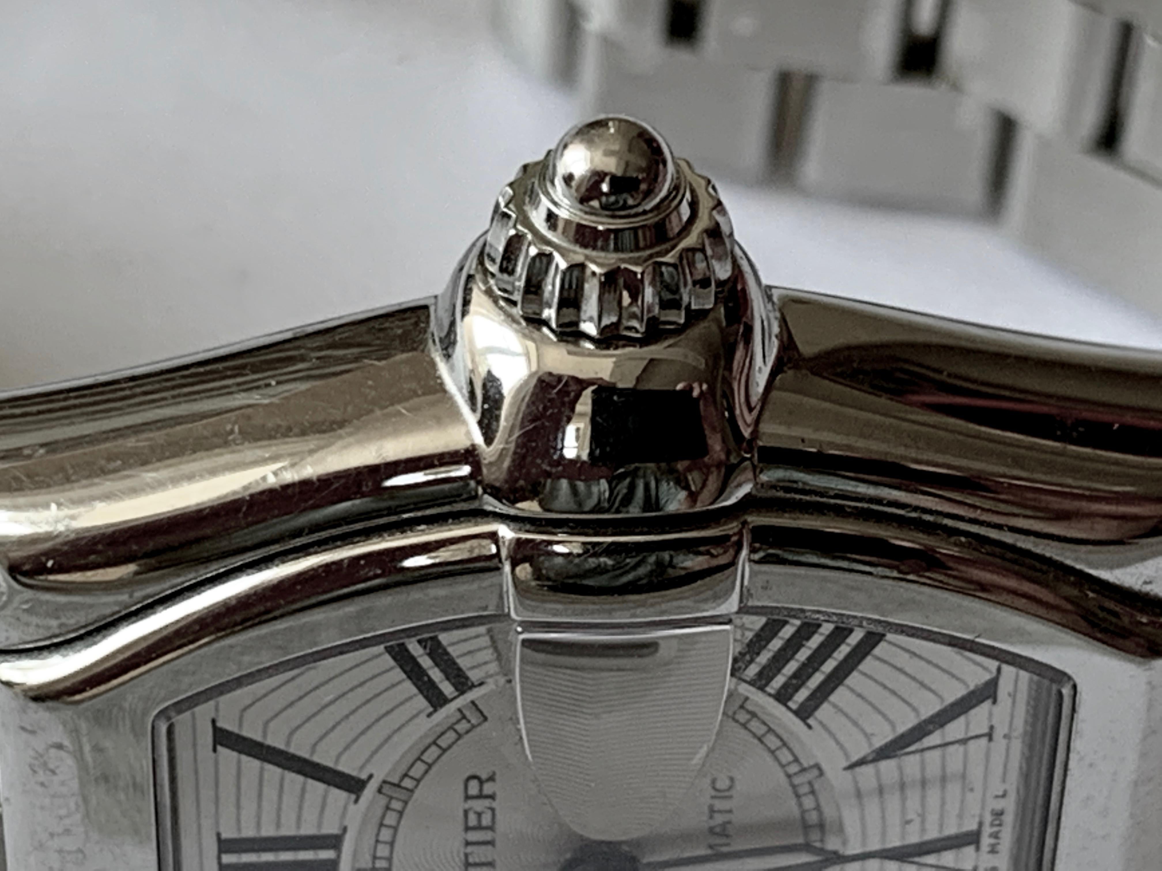 Contemporary Vintage Cartier Roadster Automatic 2510 Watch For Sale