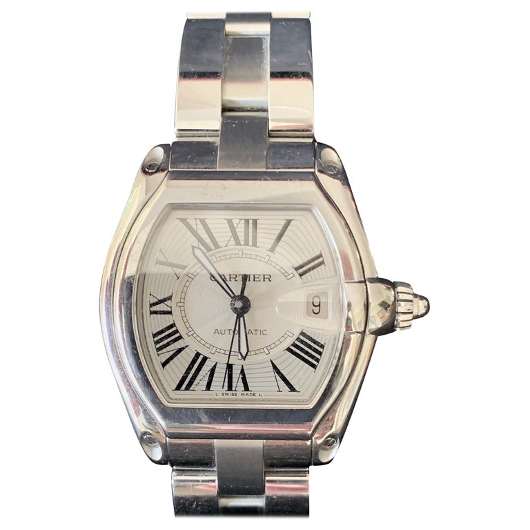 Vintage Cartier Roadster Automatic 2510 Watch For Sale at 1stDibs | cartier  roadster 400548cd2510, used cartier watches for sale, cartier automatic