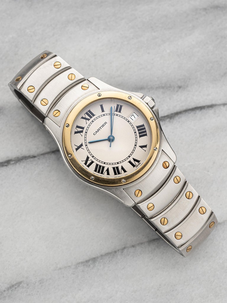 Vintage Cartier Rondo Round Ref 1920-1 90s Automatic White  display picture 1