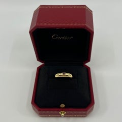 Vintage Cartier Round Cut Red Ruby 18k Yellow Gold Signet Style Domed Ring US5.5