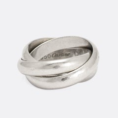 Vintage Cartier Russian Wedding Band in Platinum