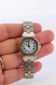Vintage Cartier Santos Automatic 25mm Watch Santos de Cartier Octo SM 18k and SS
