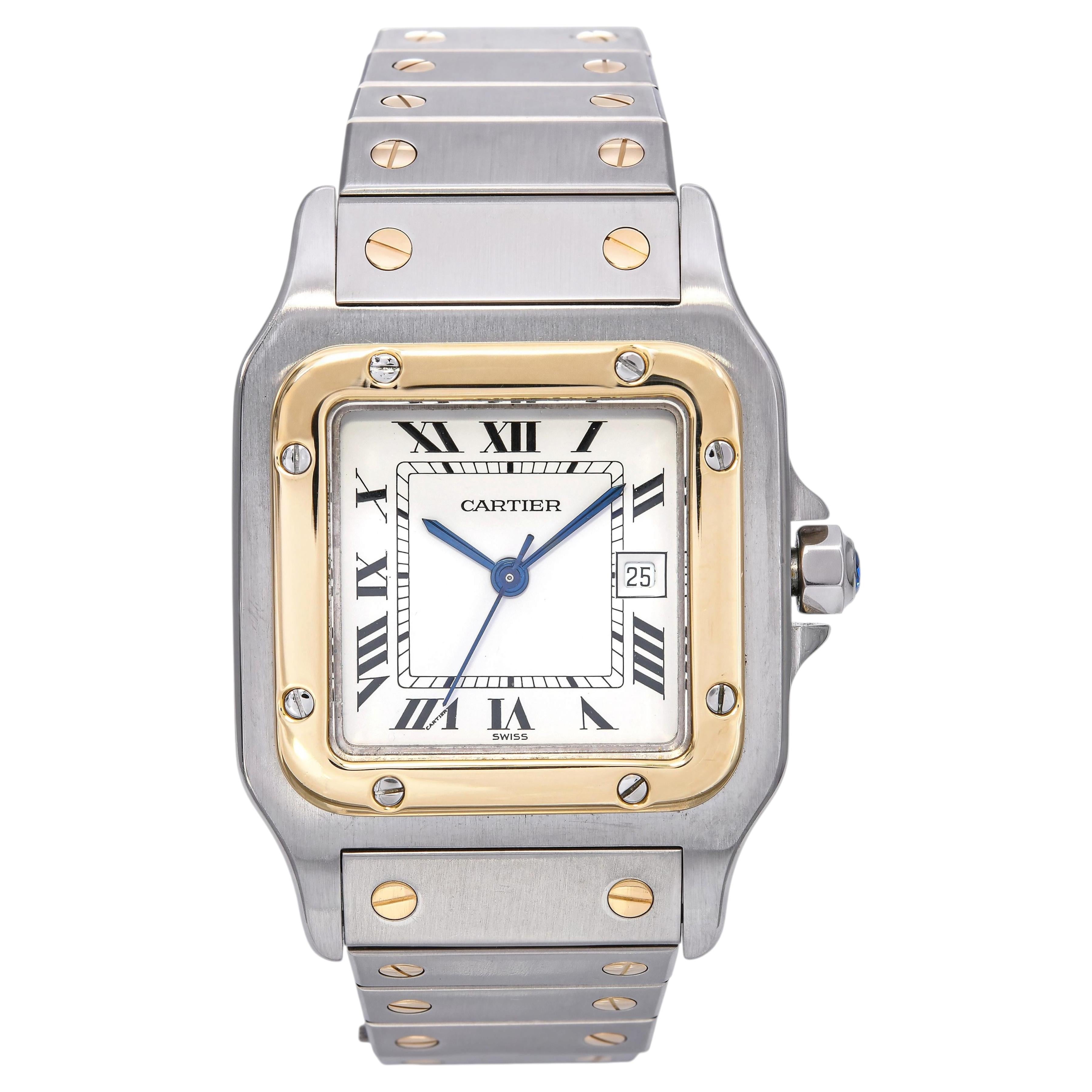 Vintage Cartier Santos Galbée Medium Two Tone Automatic Watch Ref. 81036283