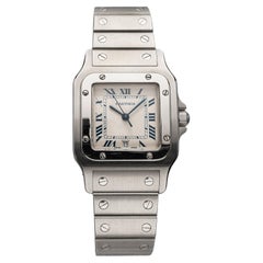 Vintage Cartier Santos Galbee Ref 1564 80s Quartz Roman Numeral Dial 29x41mm Cas