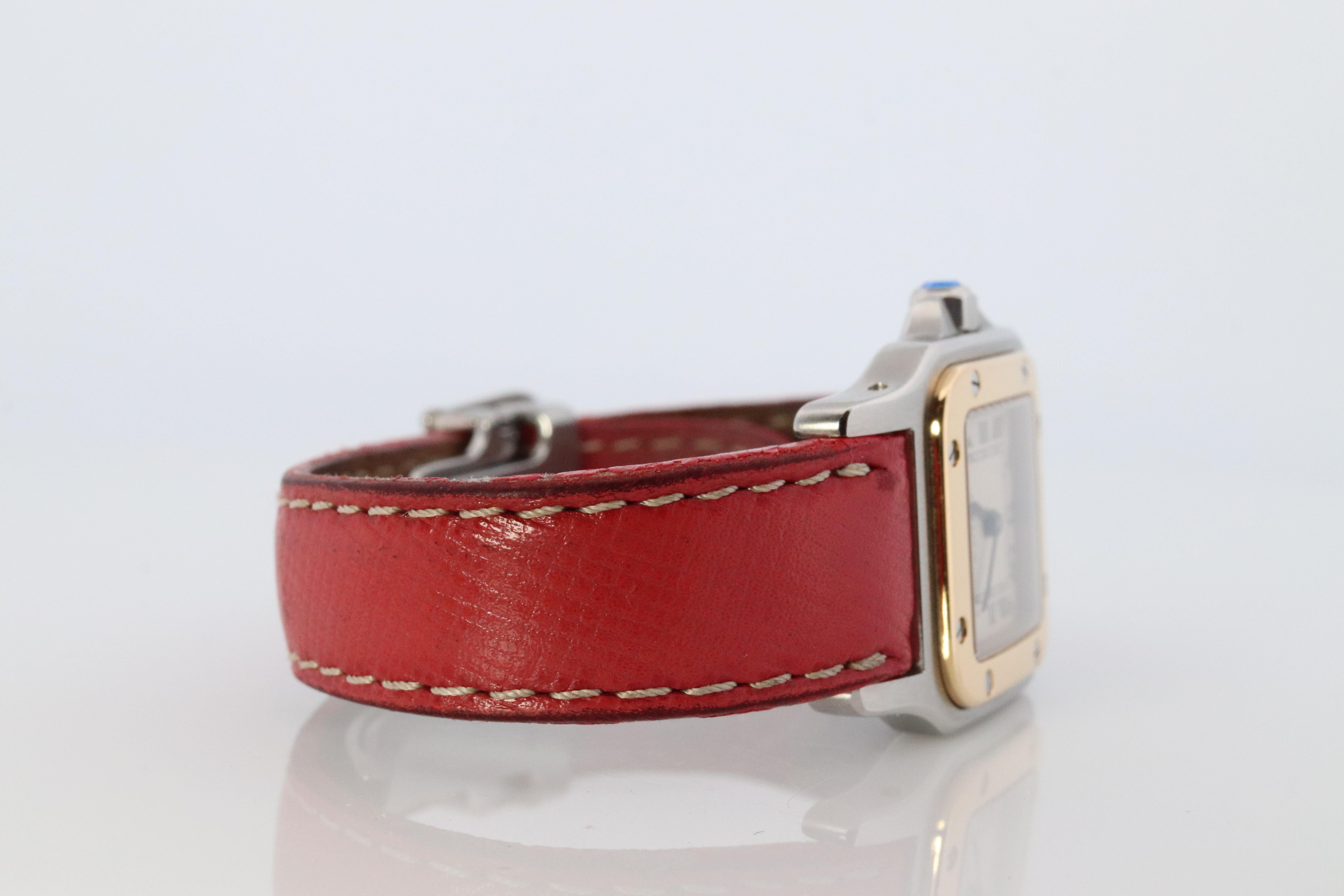 Cartier Santos-Uhr im Vintage-Stil. Santos de Cartier 1057930 SS und 18k YG 2