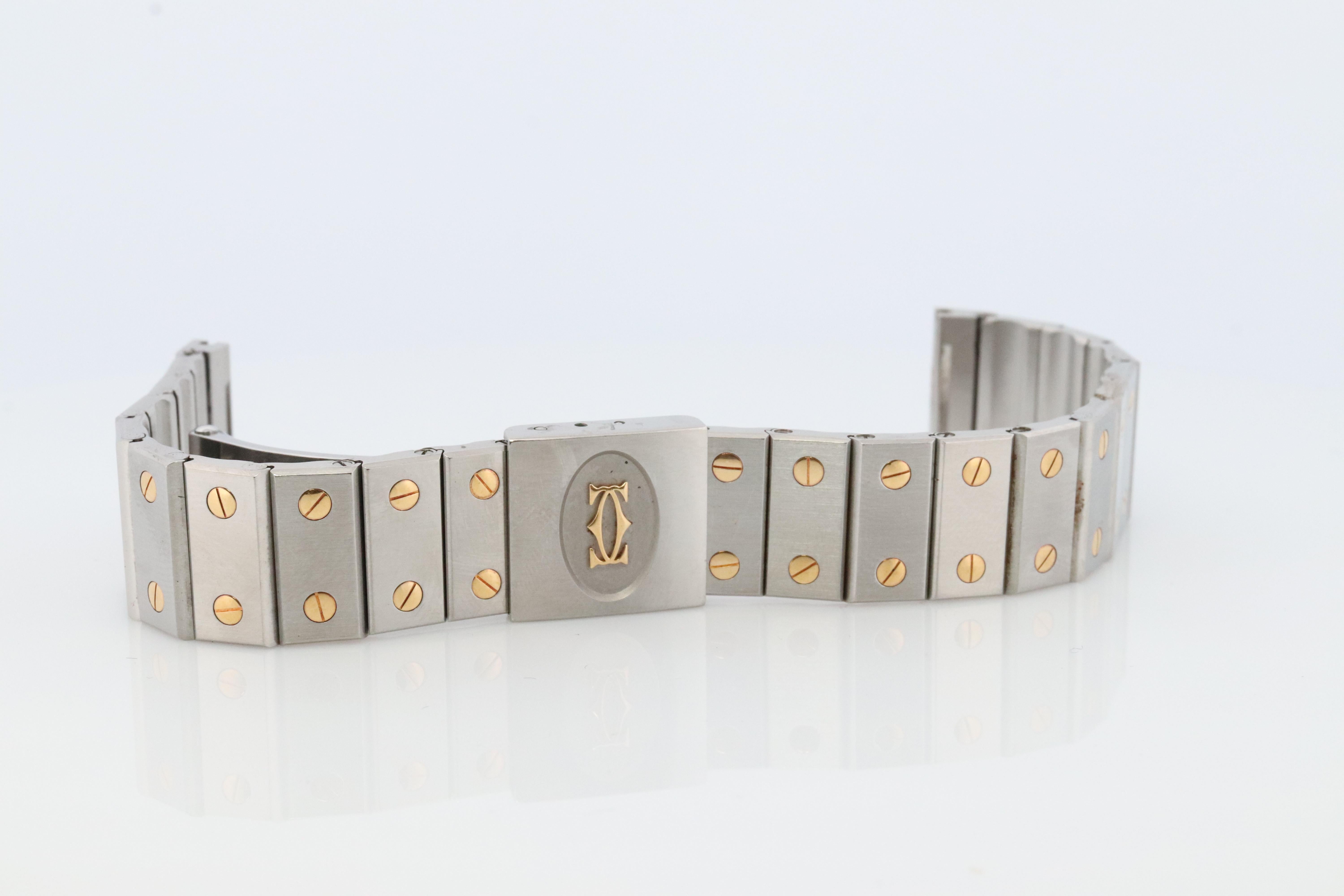 Montre Vintage Cartier Santos. Santos de Cartier Octo 187902 Sterling et 18k 3