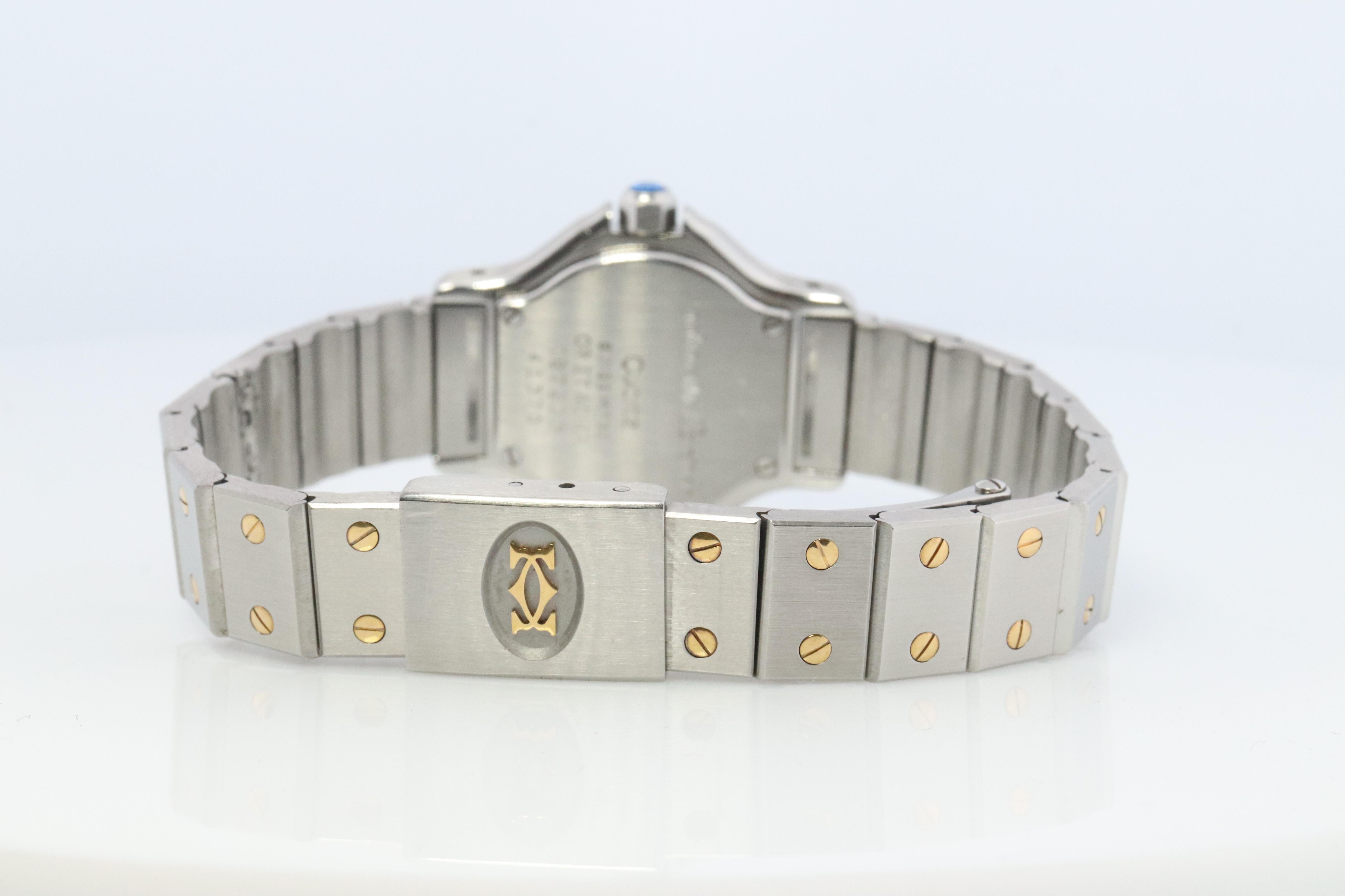 Vintage Cartier Santos Watch. Santos de Cartier Octo 187903 Sterling and 18k 2