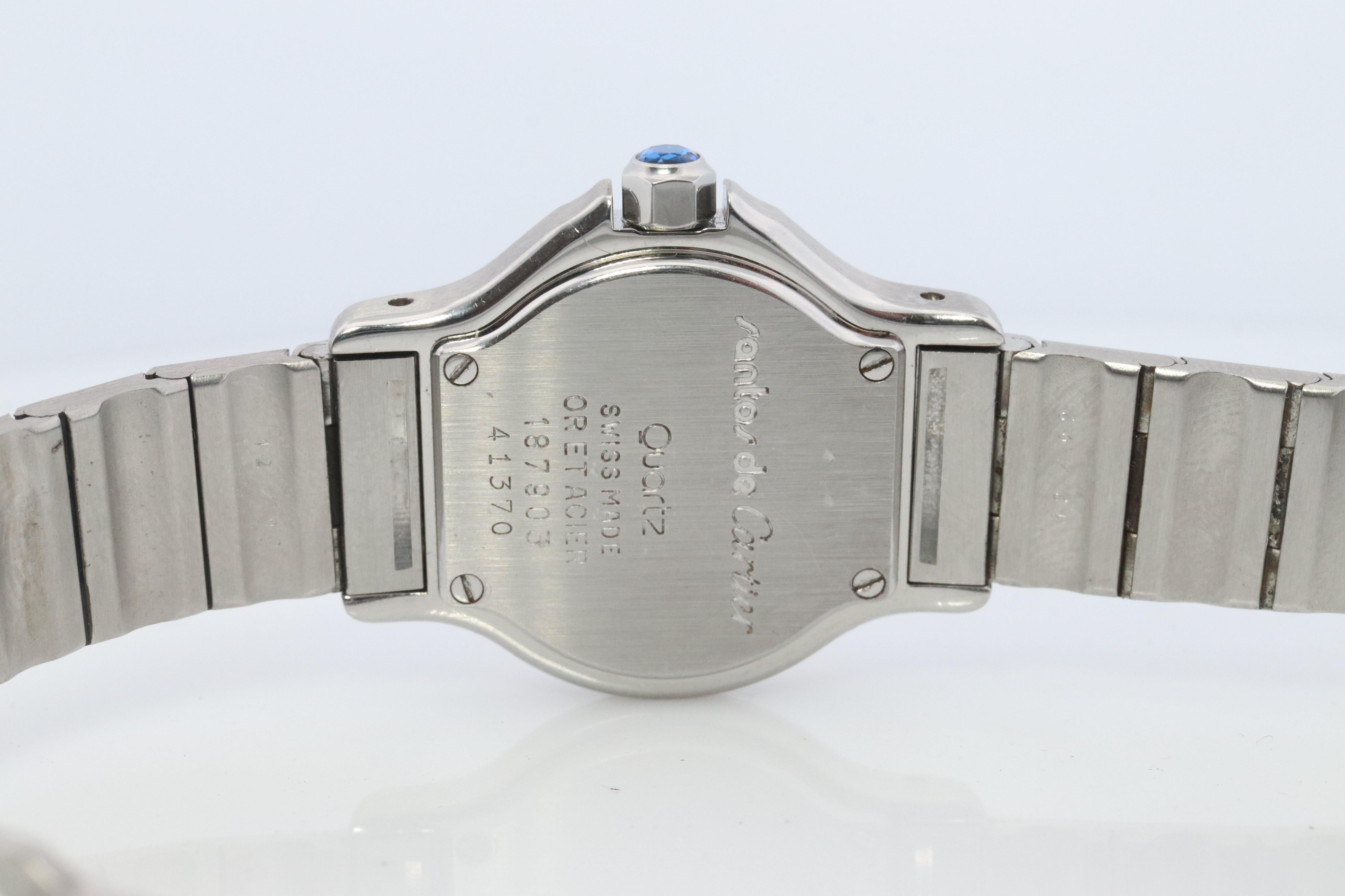 Vintage Cartier Santos Watch. Santos de Cartier Octo 187903 Sterling and 18k 5