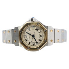 Vintage Cartier Santos Watch. Santos de Cartier Octo 187903 Sterling and 18k