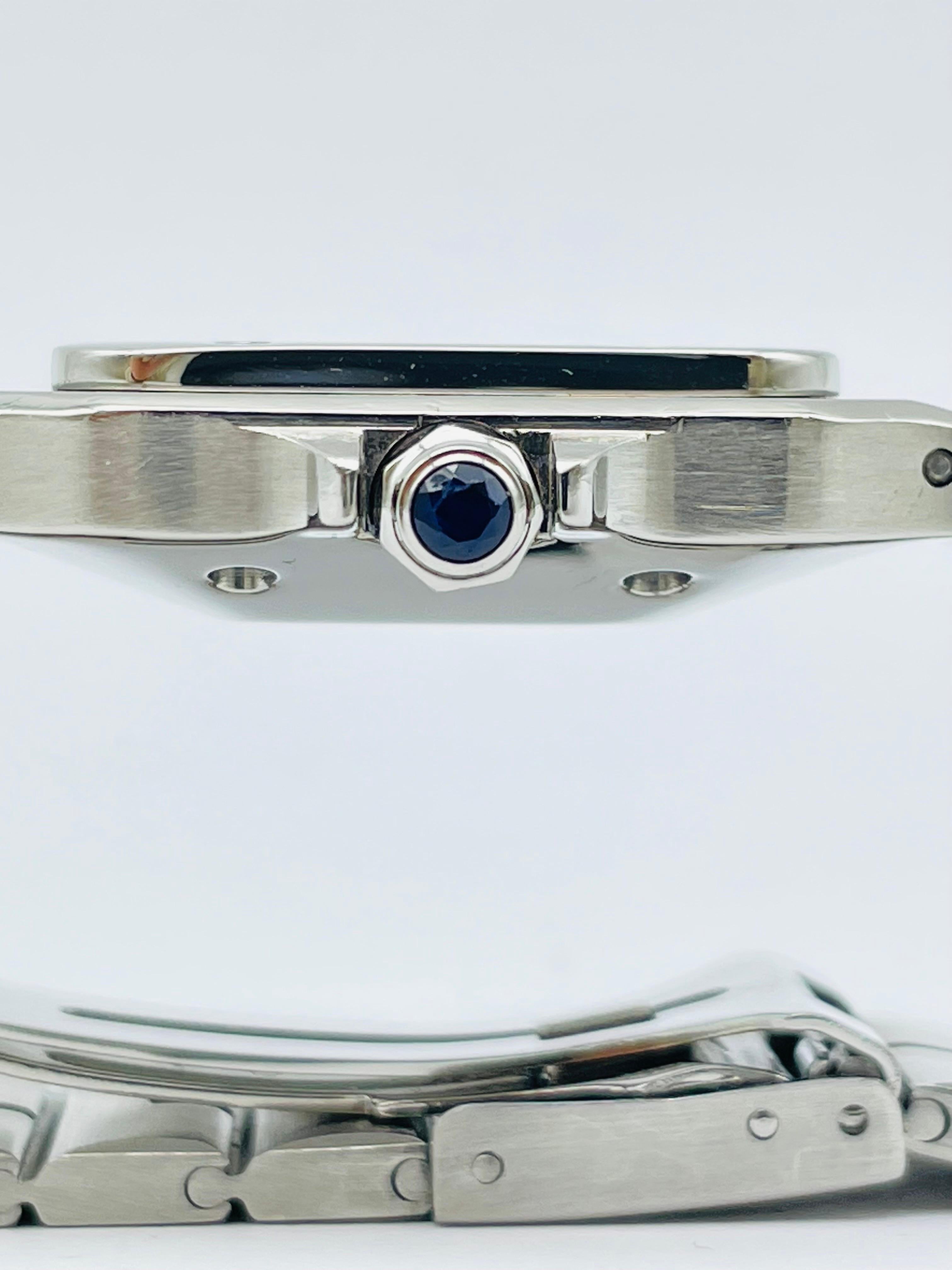 Cartier Santos-Uhr, Stahl, Vintage, Ref. 2960 im Angebot 2