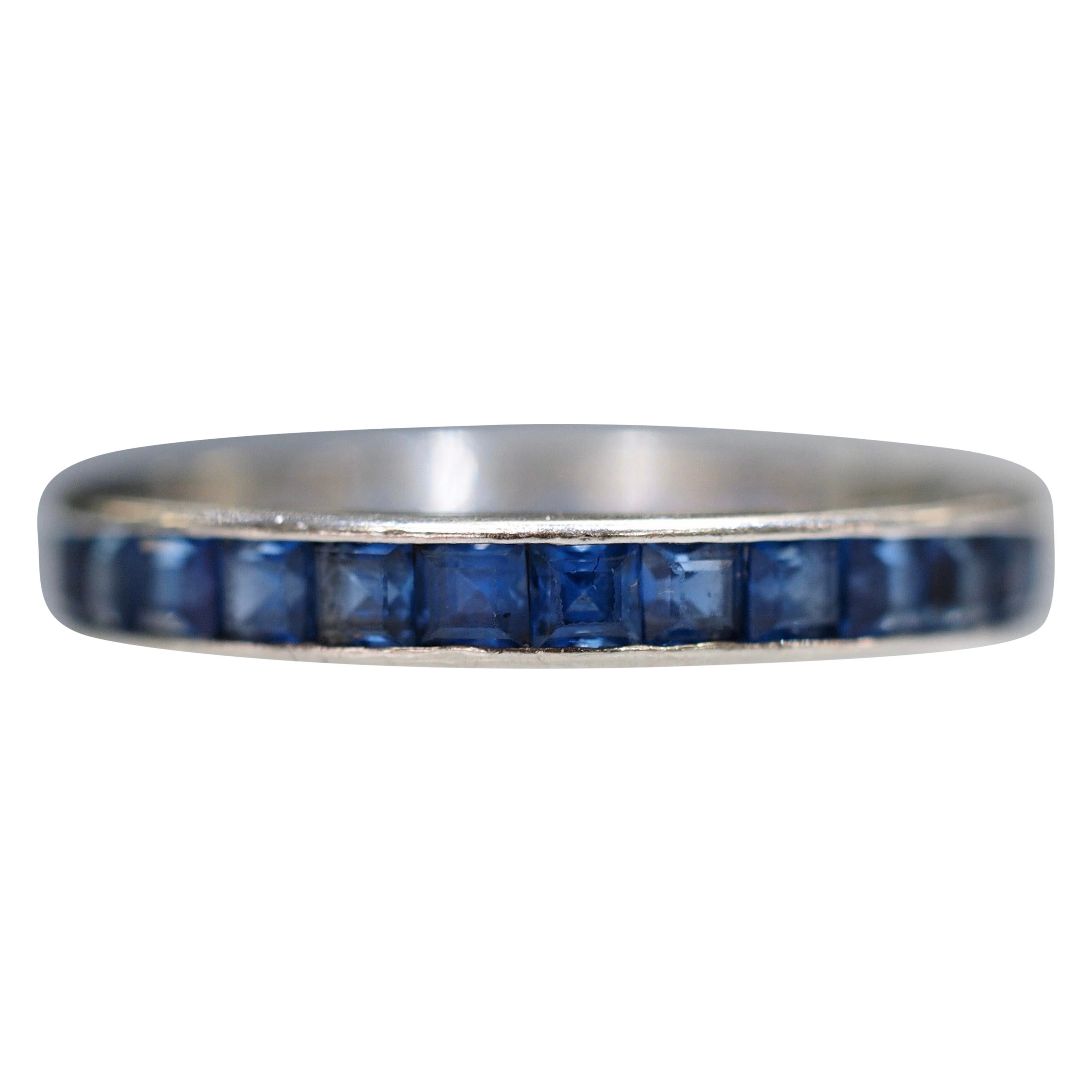 Vintage Cartier Sapphire Eternity Band, circa 1950s