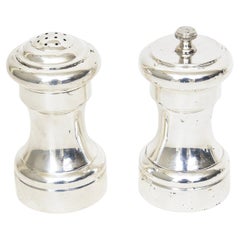 Retro Cartier Signed Sterling Silver Salt and Pepper Shakers