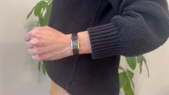 Vintage Cartier Silver Gold Vermeil Lizard Strap Les Must De Cartier Wristwatch