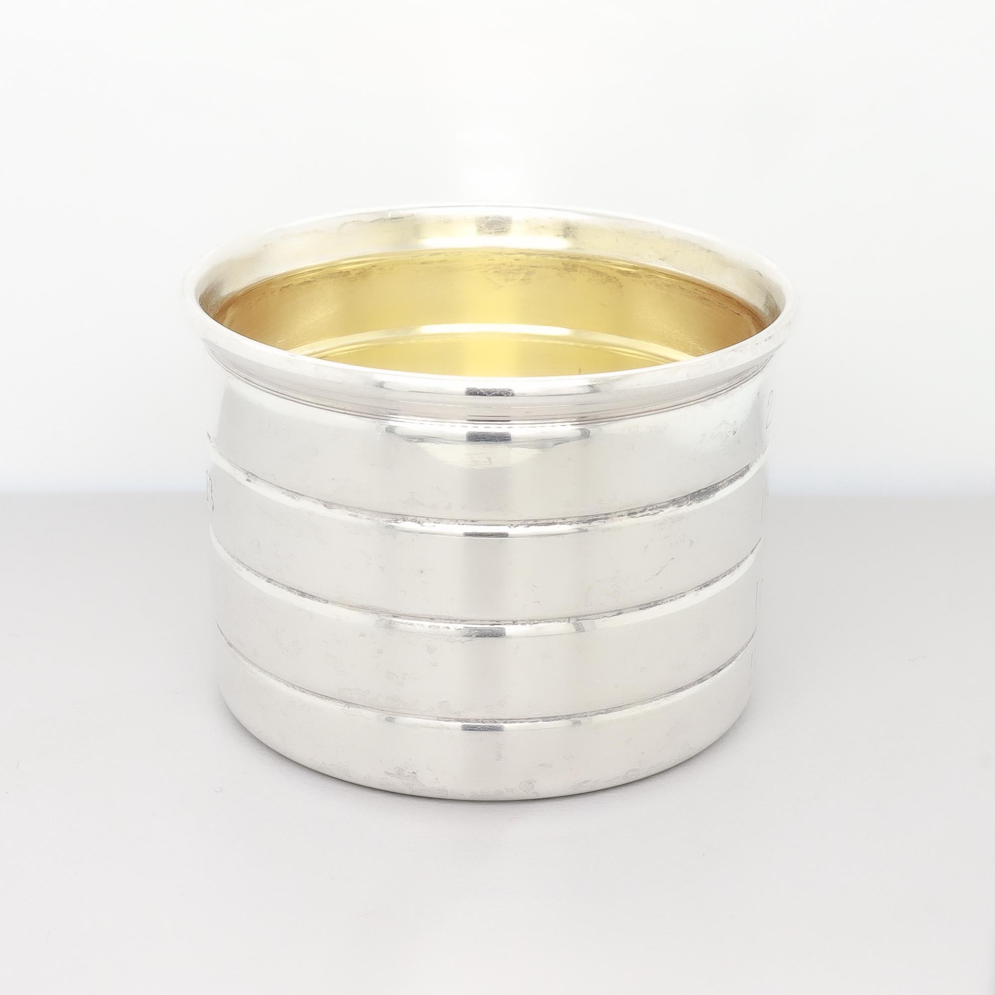 Misuratore da bar / Jigger d'epoca in argento sterling di Cartier in vendita 3
