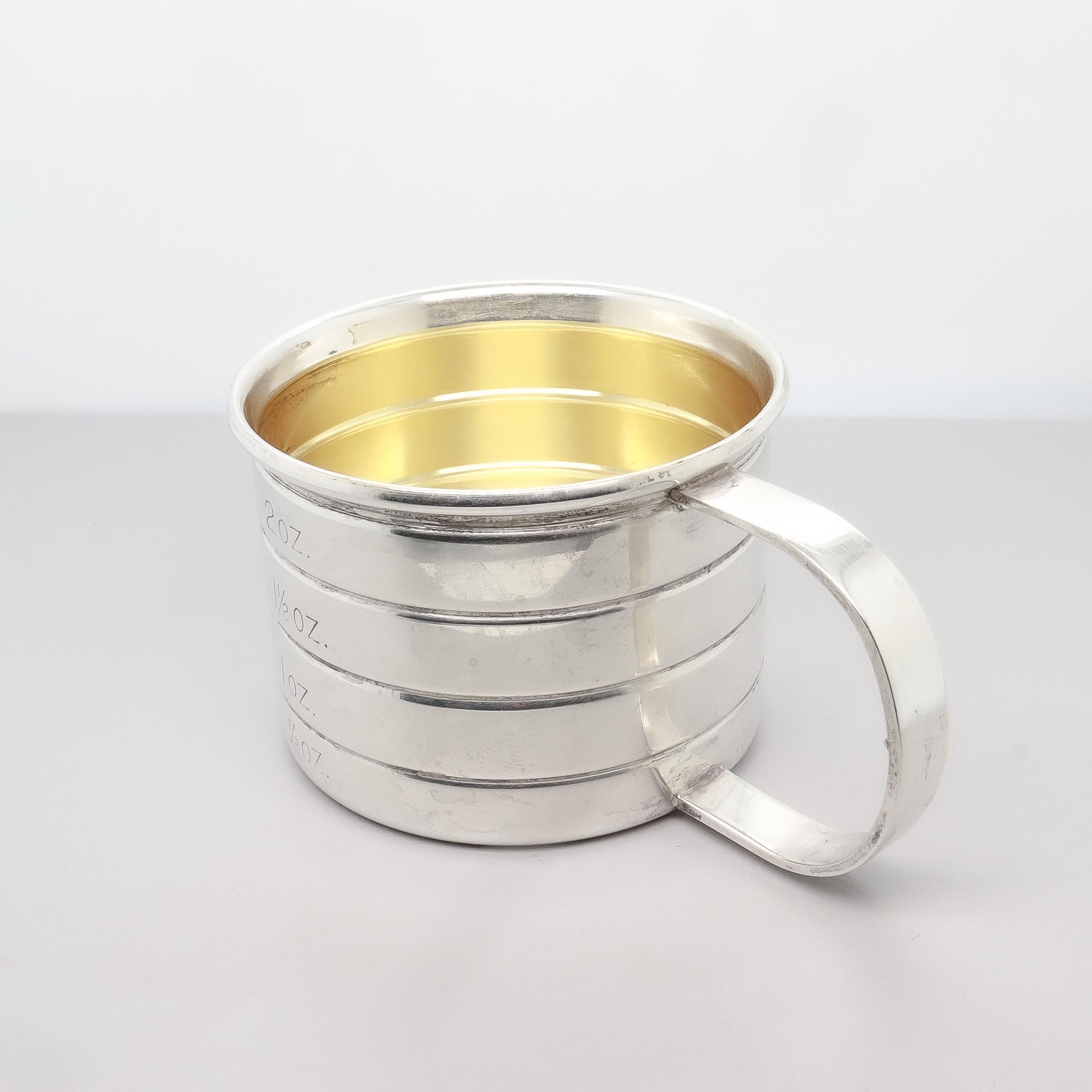 Misuratore da bar / Jigger d'epoca in argento sterling di Cartier in vendita 4