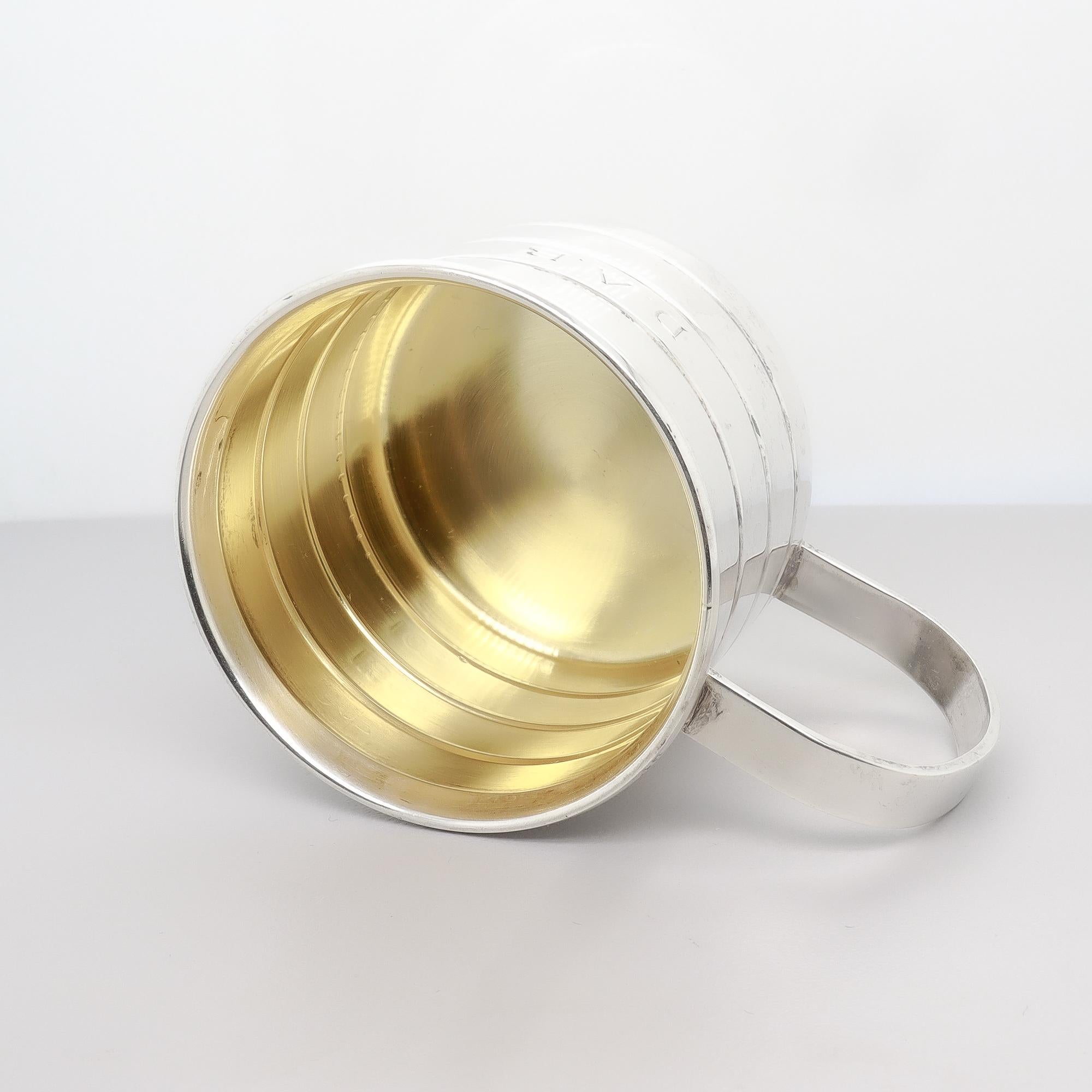 Misuratore da bar / Jigger d'epoca in argento sterling di Cartier in vendita 6
