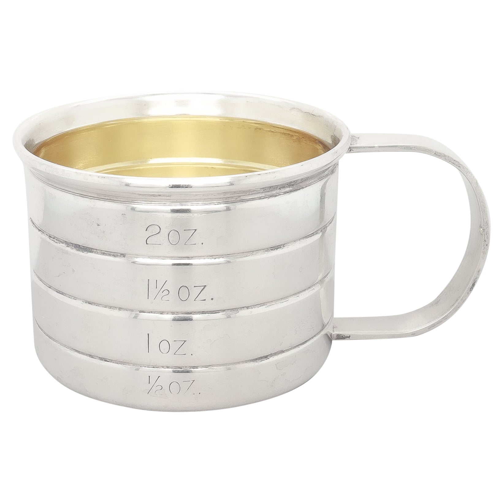 Misuratore da bar / Jigger d'epoca in argento sterling di Cartier in vendita