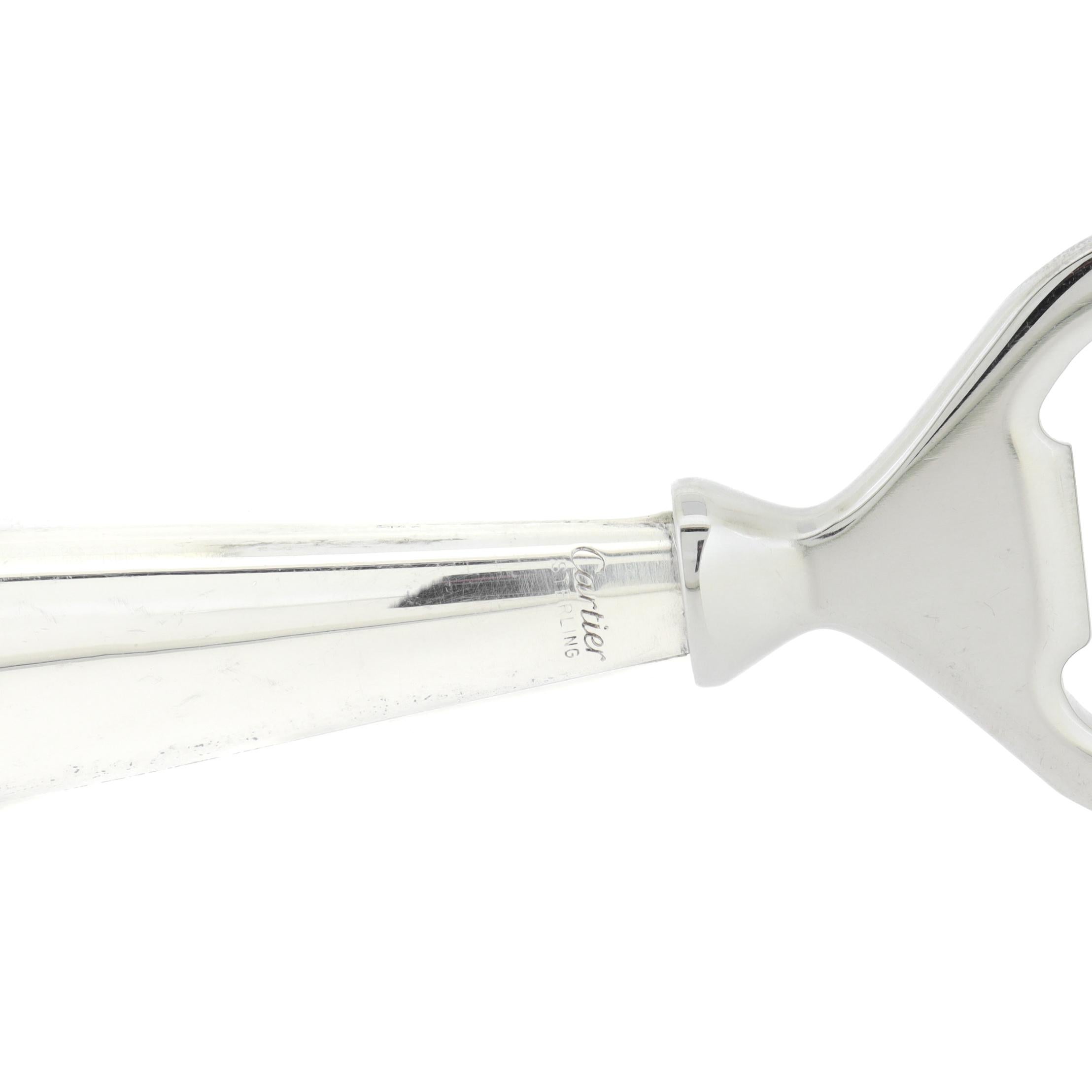 Apribottiglie d'epoca in argento Sterling di Cartier in vendita 5