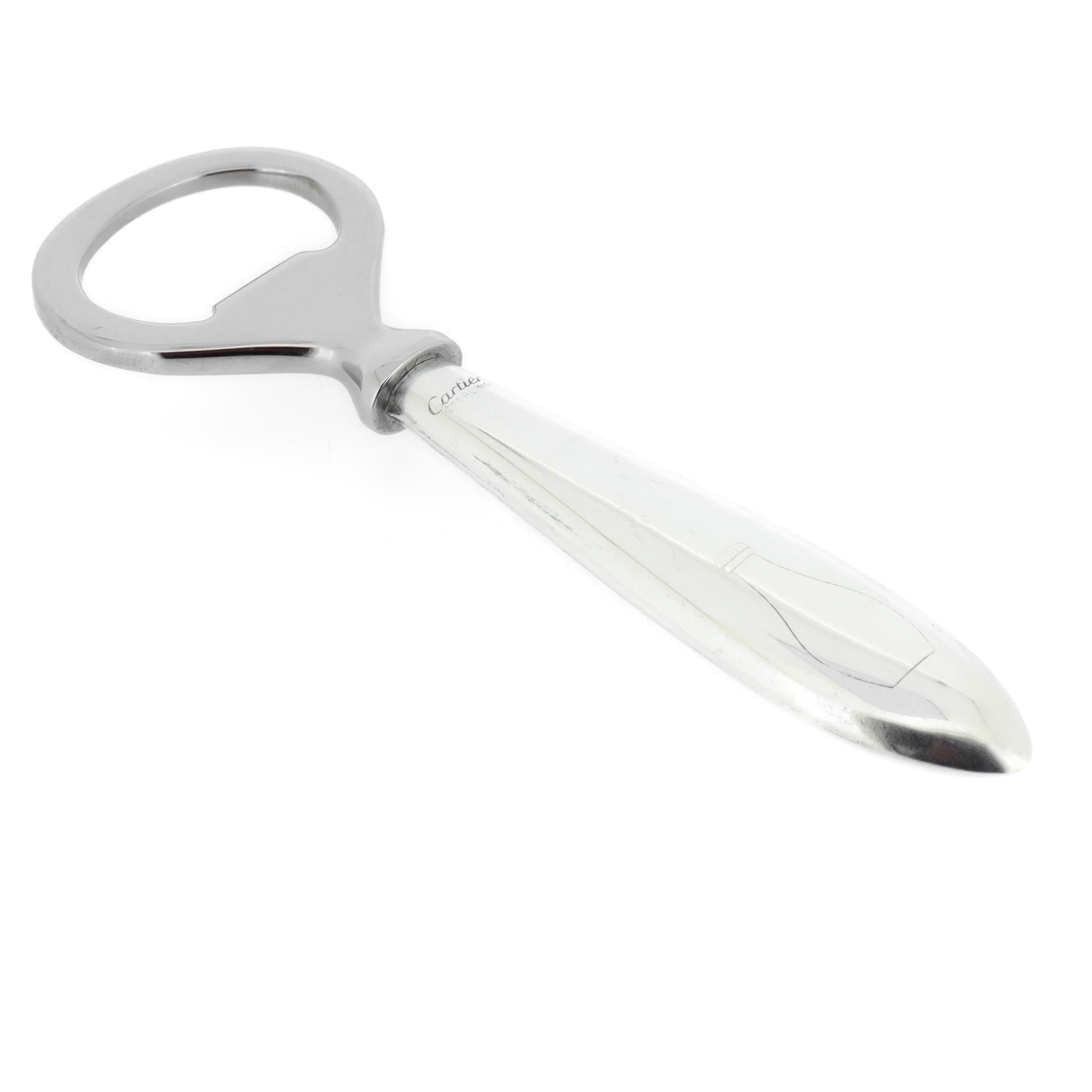 Argento 925 Apribottiglie d'epoca in argento Sterling di Cartier in vendita