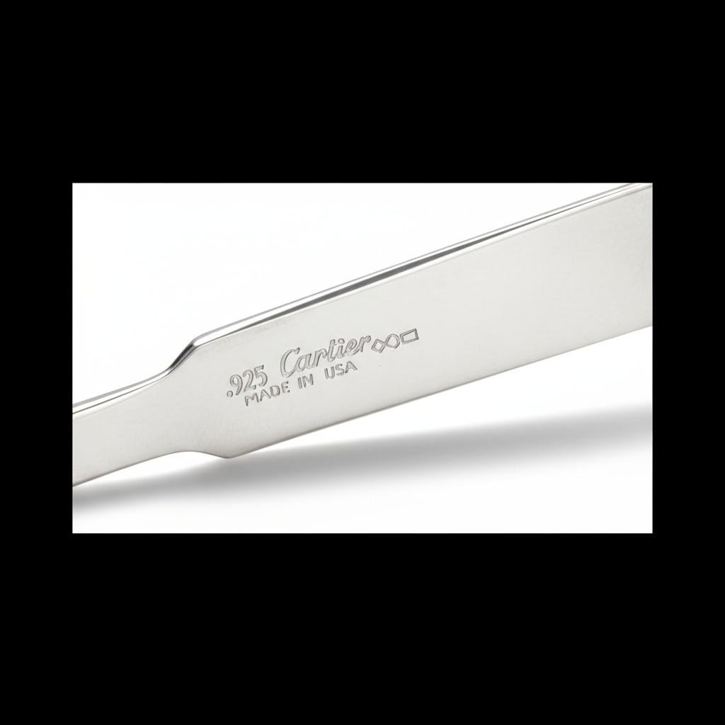 Vintage Cartier Sterling Silver Child's Fork Signed .925 Silver Bon état - En vente à New York, NY