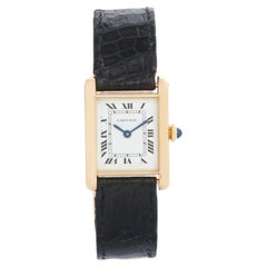 Vintage Cartier Tank 18K Yellow Gold Ladies  Regarder