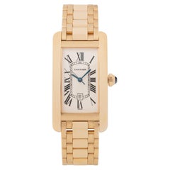 Vintage Cartier Tank Américaine 18 Karat Yellow Gold Model W26035K2 Automatic
