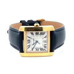 Vintage Cartier Tank Francaise 18k Yellow Gold 28mm Automatic Watch Ref. 1840