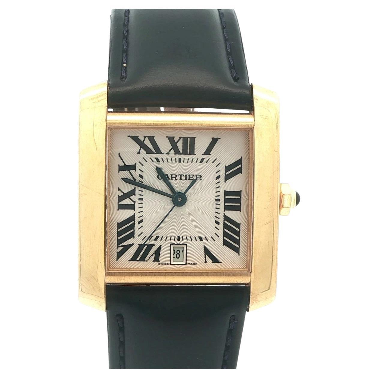 Cartier RARITY Mini Tank Allongée 1976 Ref 03 Jaeger LeCoultre 845 18k ...