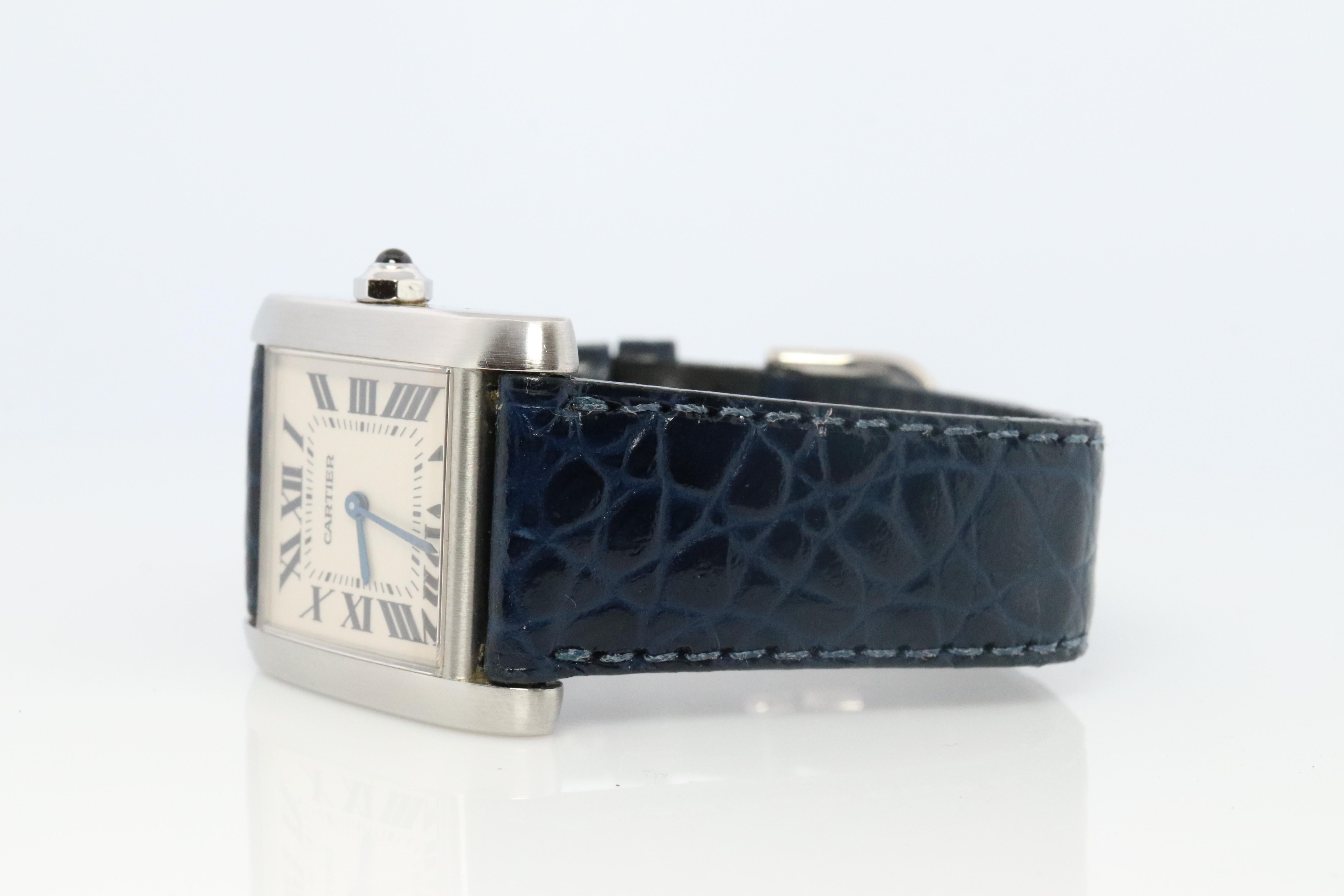 Reloj Cartier Tank Francaise Vintage. Reloj de cuarzo de acero inoxidable Cartier 2301 en Bueno estado para la venta en Port Charlotte, FL