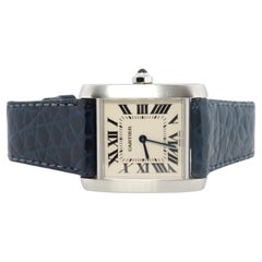 Reloj Cartier Tank Francaise Vintage. Reloj de cuarzo de acero inoxidable Cartier 2301