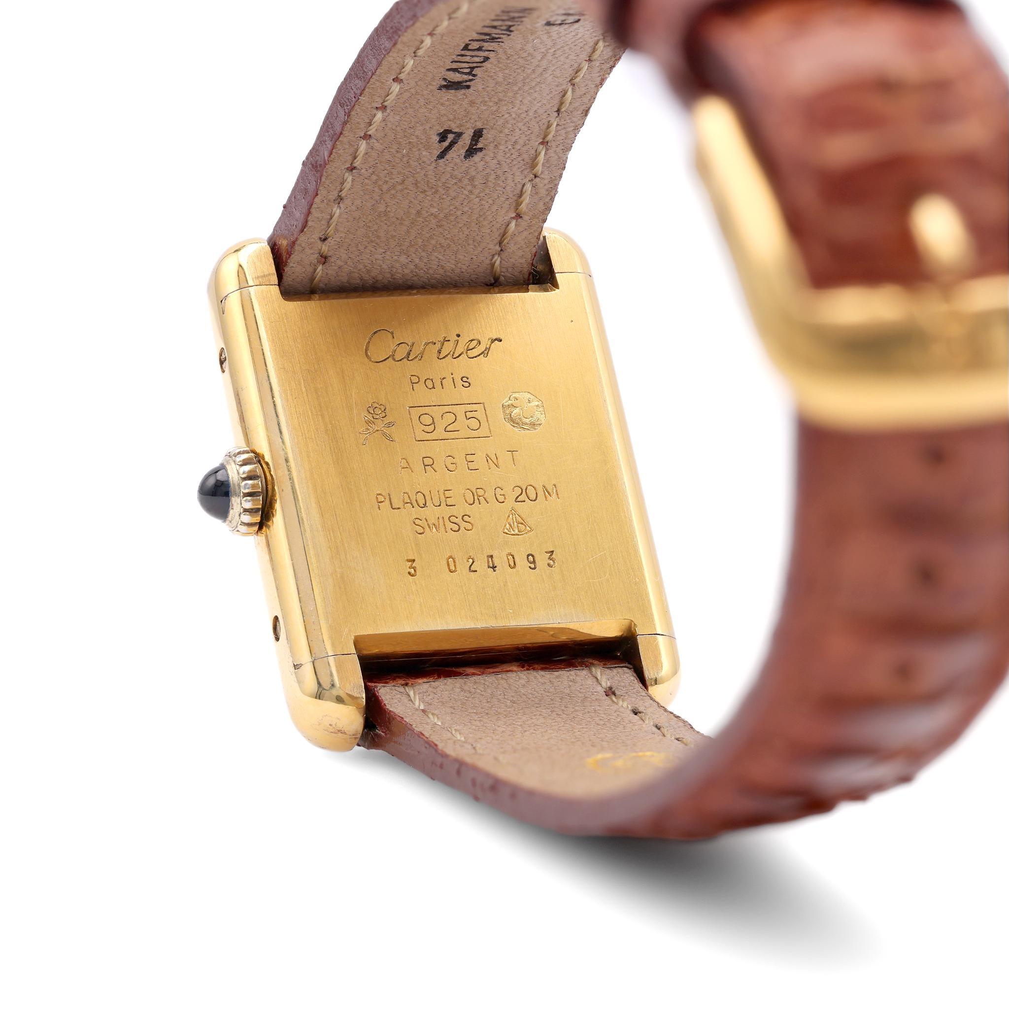 must de cartier watch vintage
