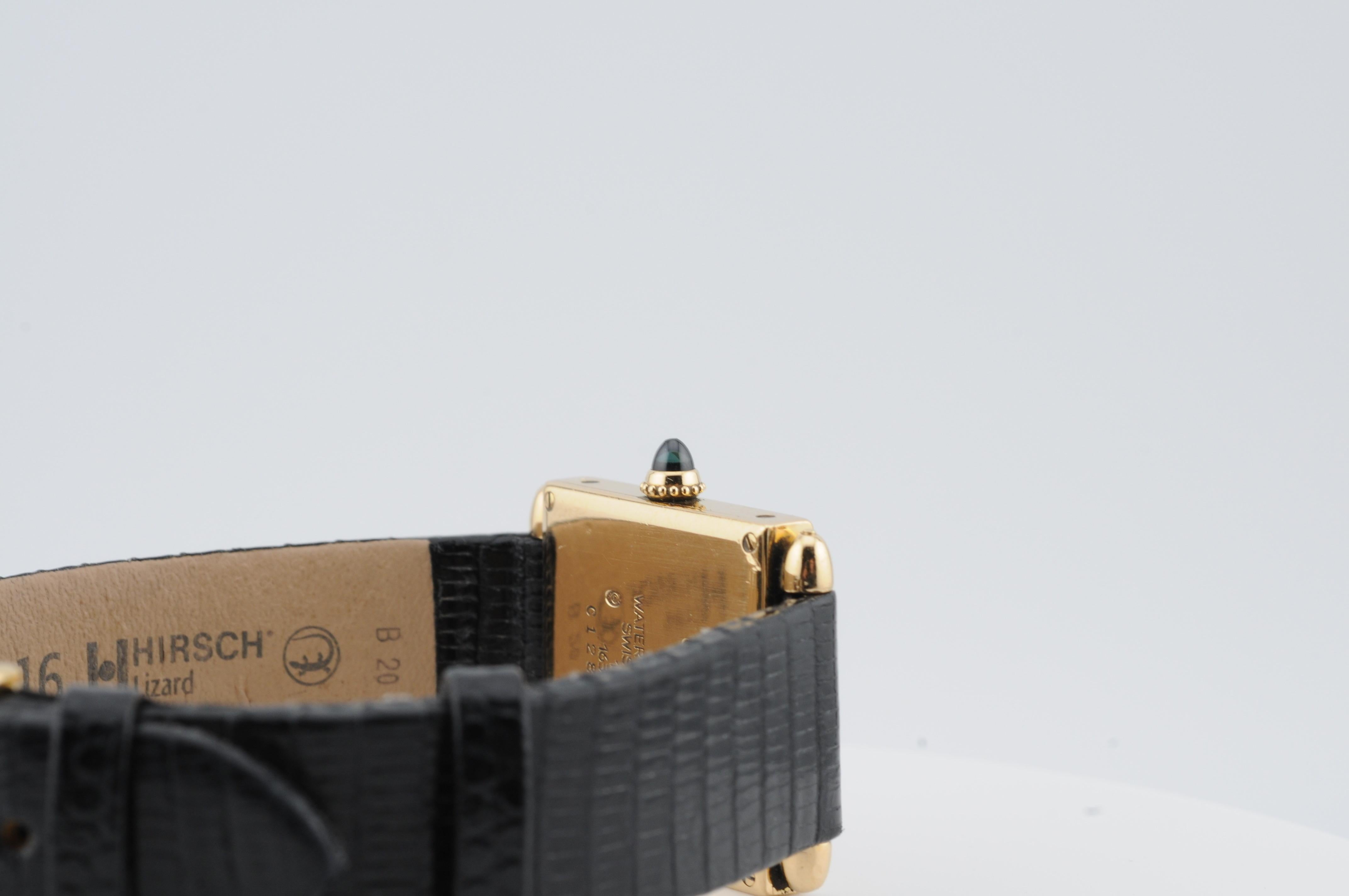 Cartier Tank Obus d'epoca in oro giallo 18 carati Ref.16302 6