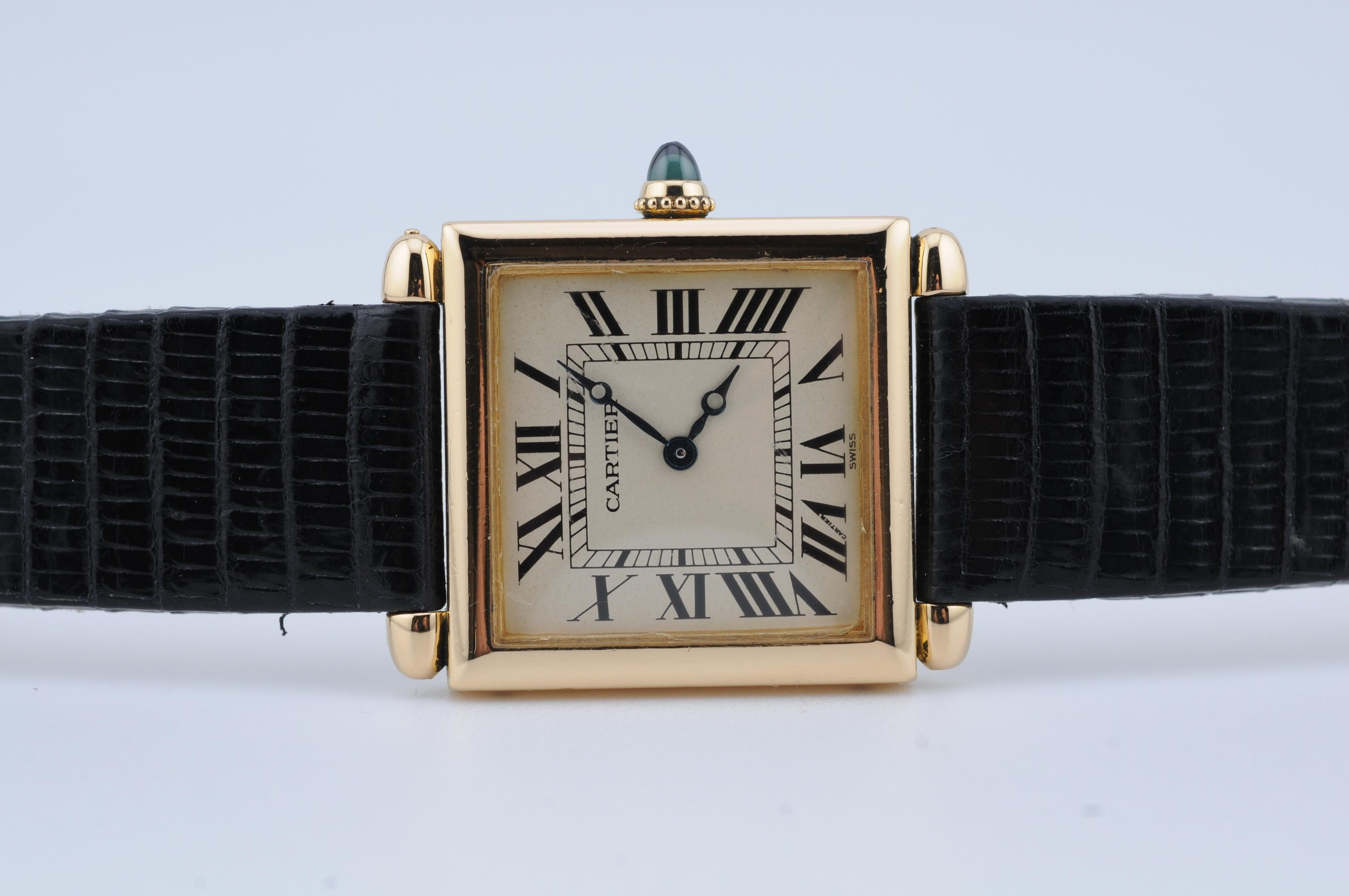 Cartier Tank Obus d'epoca in oro giallo 18 carati Ref.16302 In condizioni buone a Berlin, BE