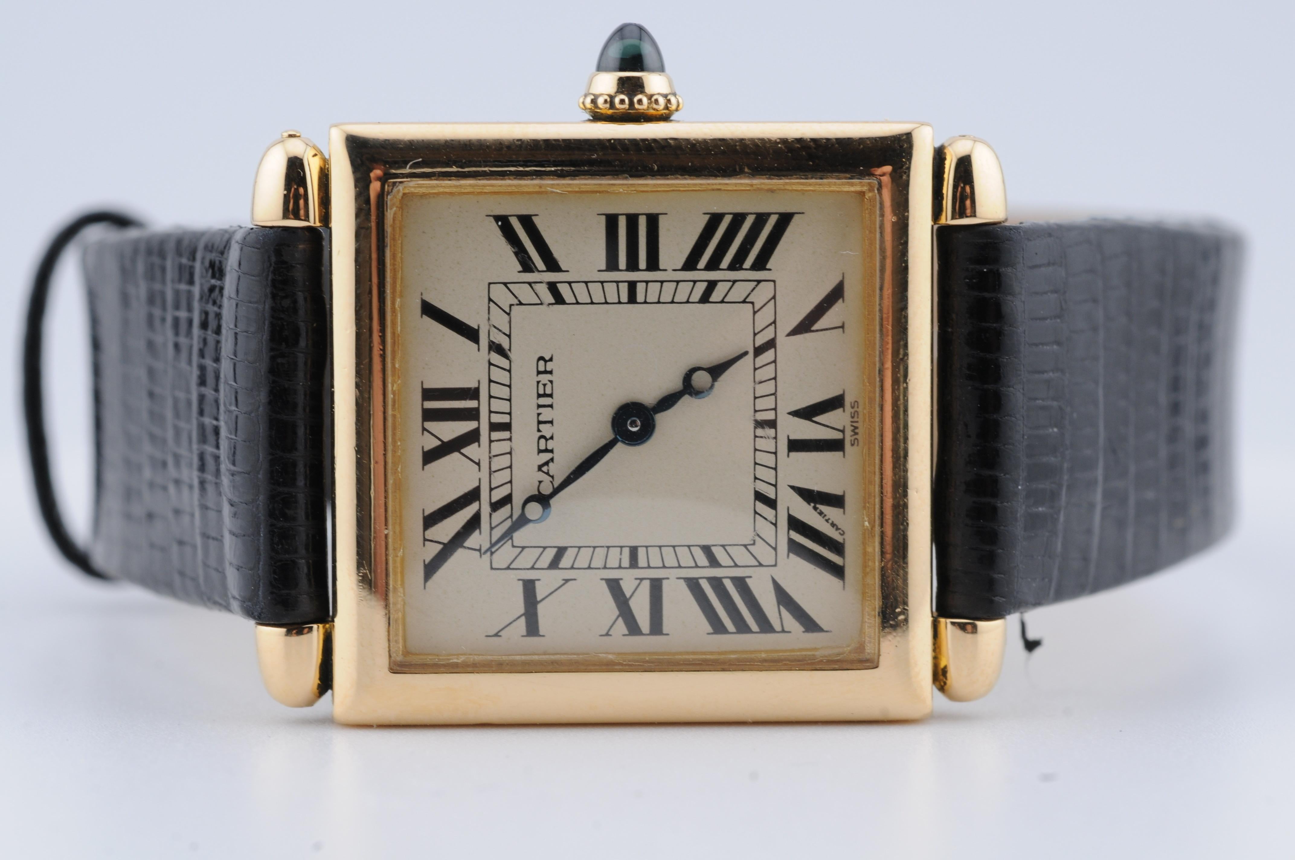 Cartier Tank Obus d'epoca in oro giallo 18 carati Ref.16302 1