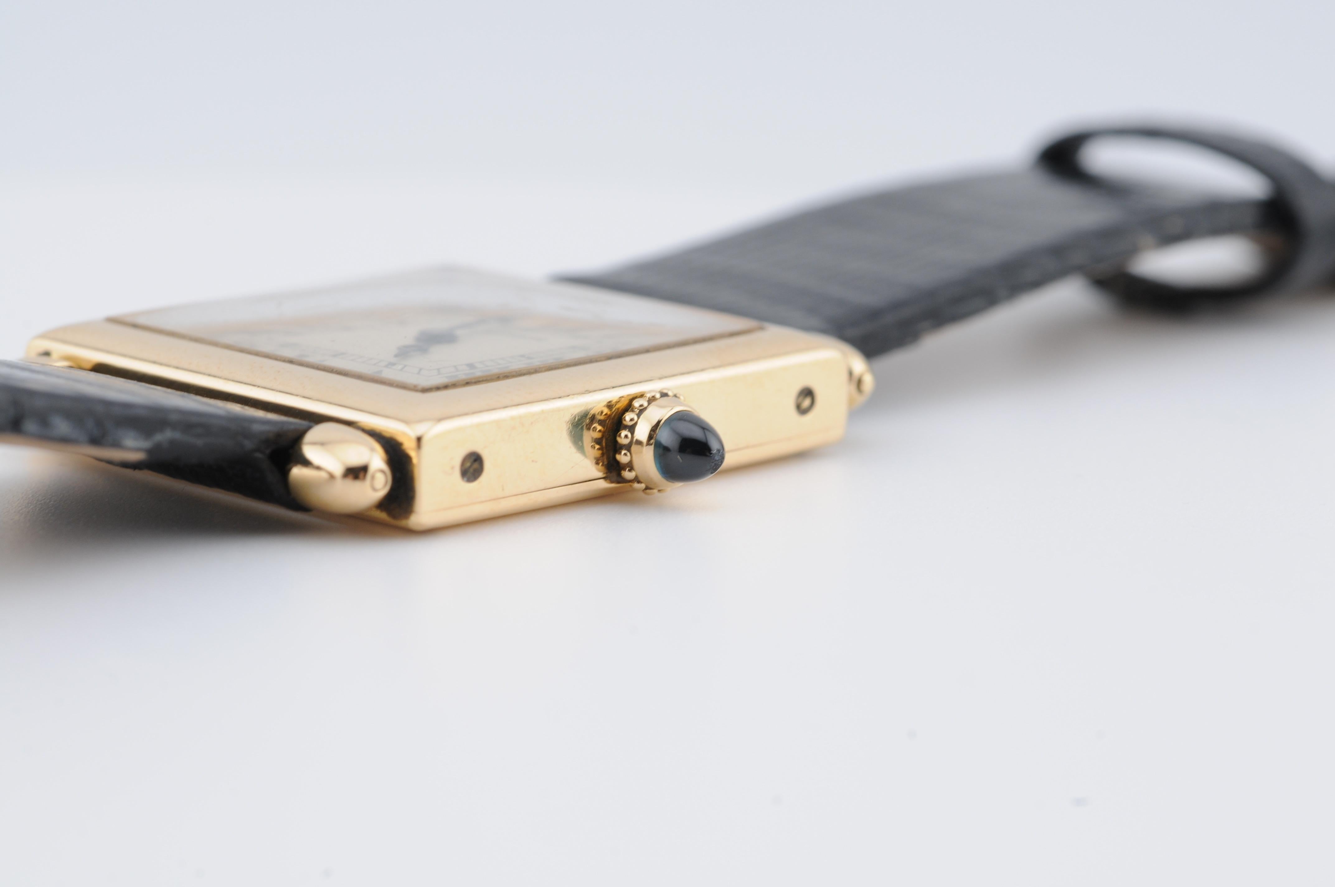 Cartier Tank Obus d'epoca in oro giallo 18 carati Ref.16302 3