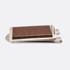 Vintage Cartier "Touch Wood" Silver Money Clip