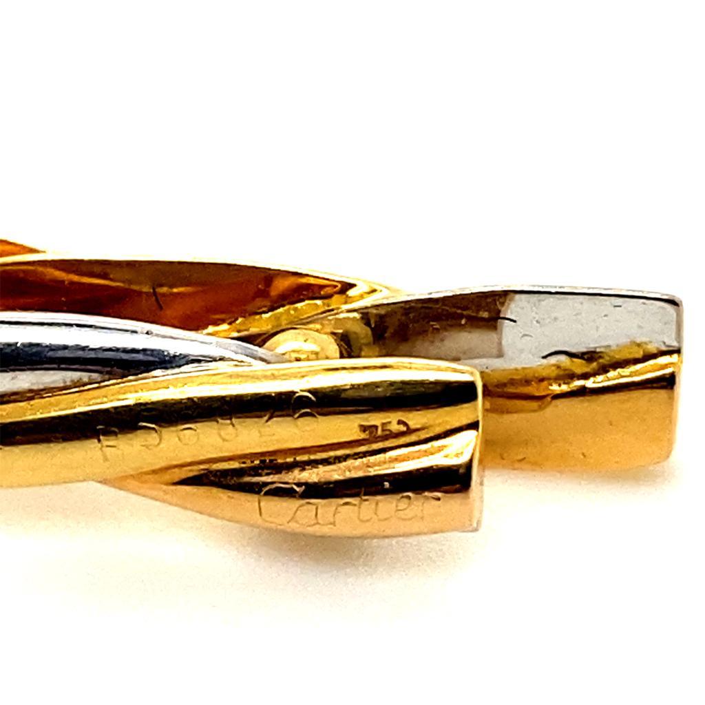Cartier Trinity 18 Karat Gold Krawattenklammer im Angebot 1