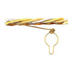 Vintage Cartier Trinity 18 Karat Gold Tie Clip
