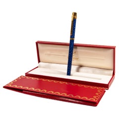 Penna stilografica Cartier Trinity Lapiz Lazuli d'epoca in scatola 1999